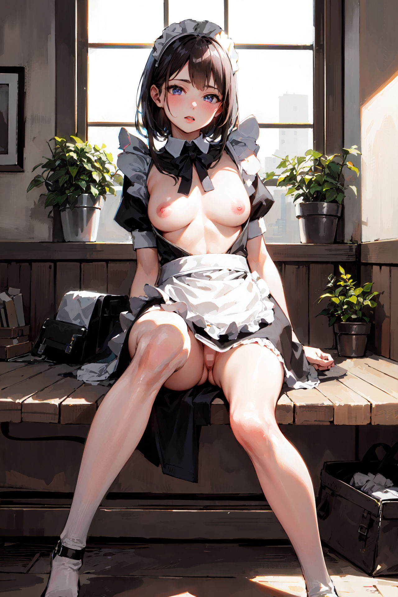 サンプル画像5:オレのメイド達との最高ハーレム生活(サメまる) [d_286464]