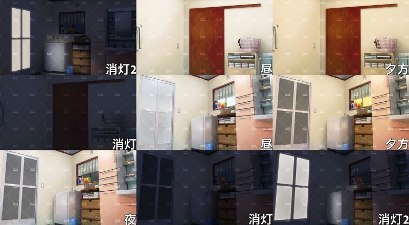 みにくる背景CG素材集『日常編』-水回り01-