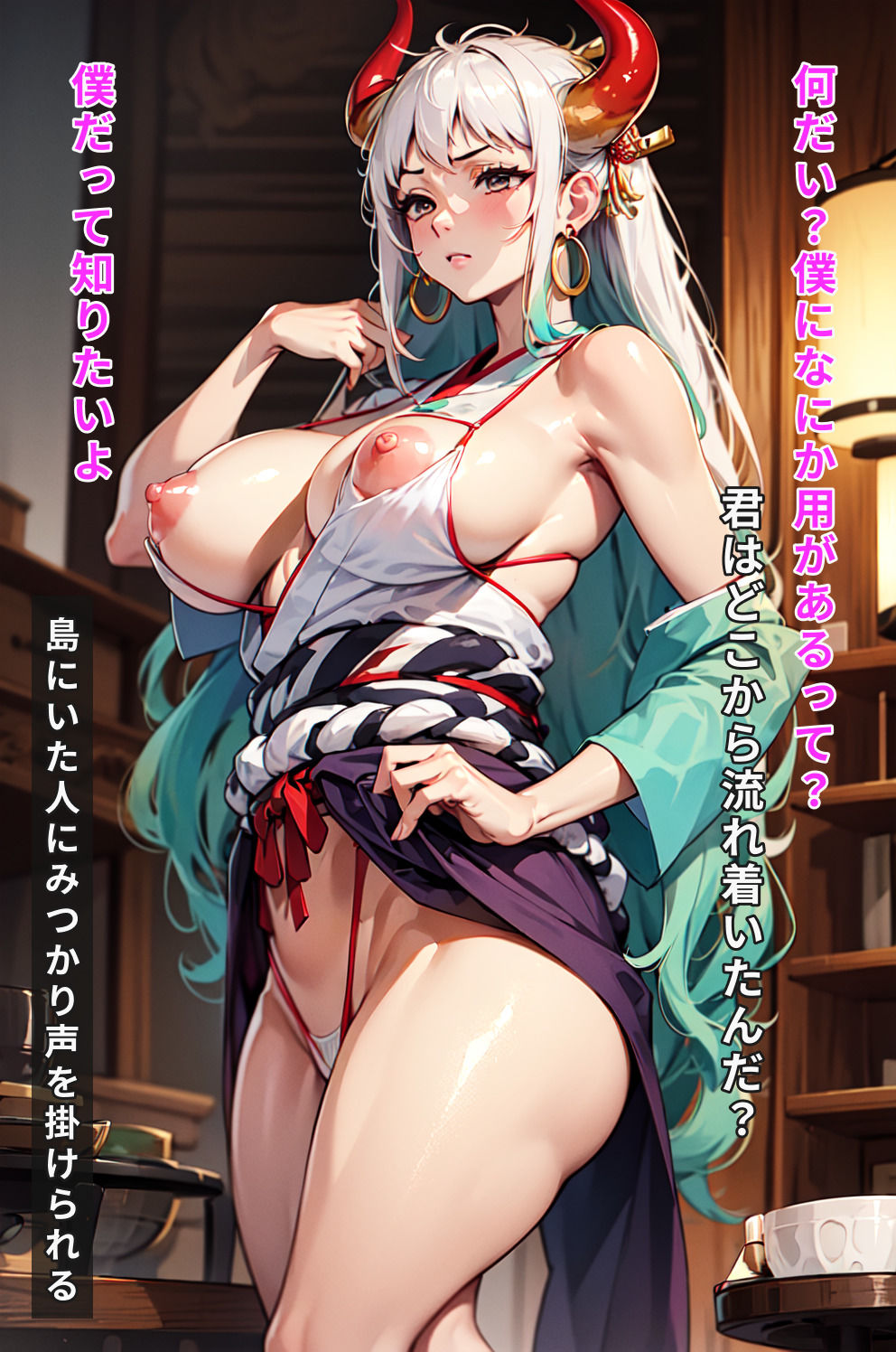 サンプル画像4:エッチなヤマトと鬼ハメ島(AIart_ISUKO) [d_286557]