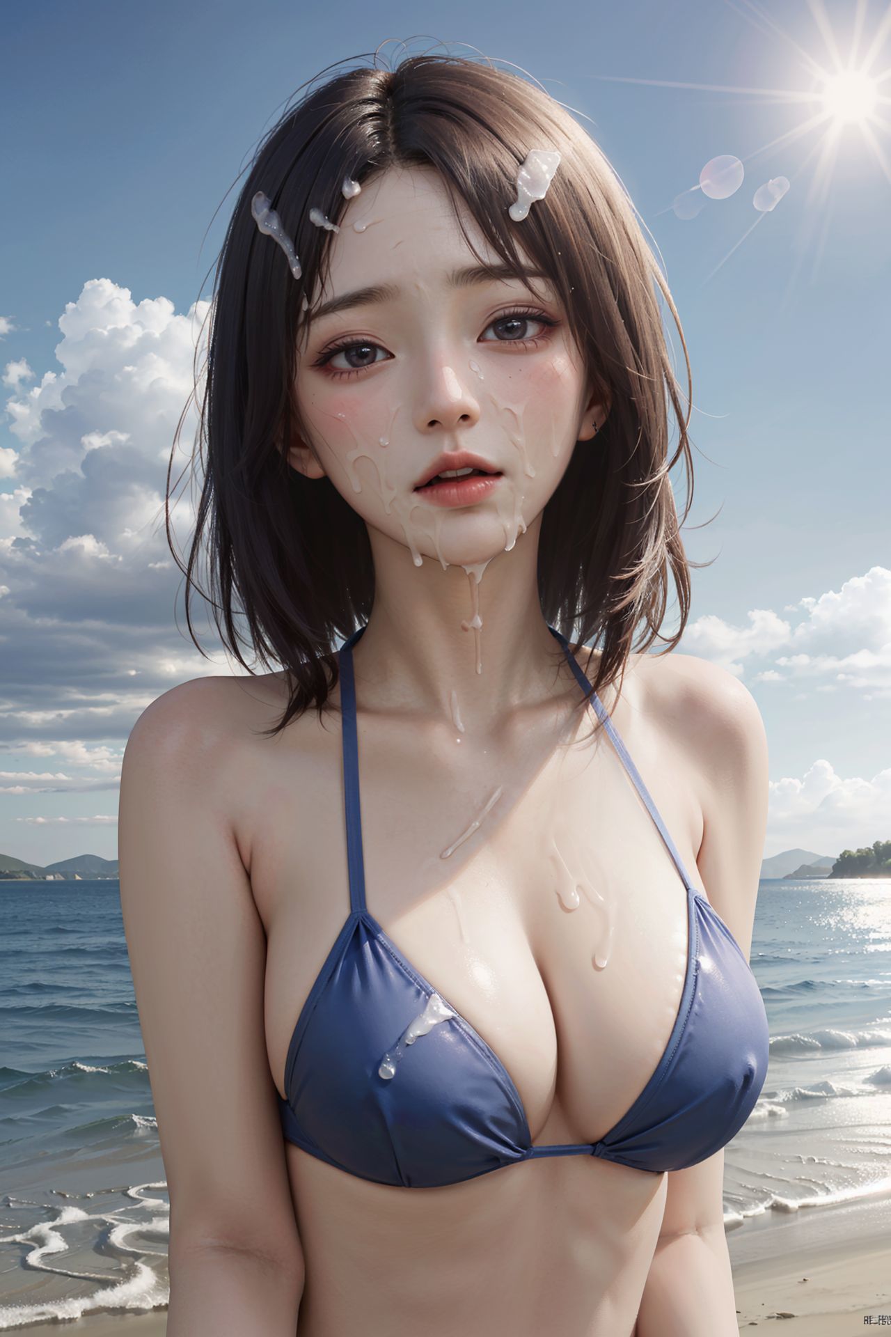 サンプル画像2:ぶっかけ美少女コレクション(川瀬と遊園地) [d_286595]