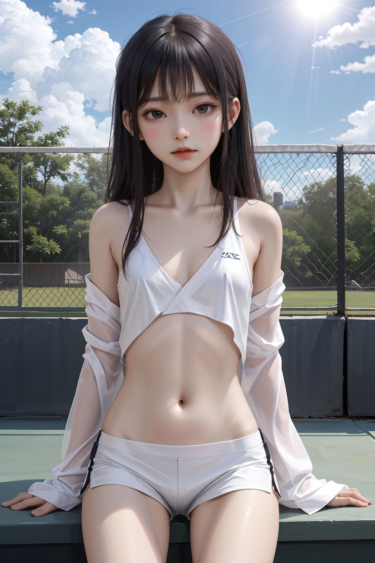 サンプル画像6:えっちな貧乳美少女コレクション(川瀬と遊園地) [d_286596]