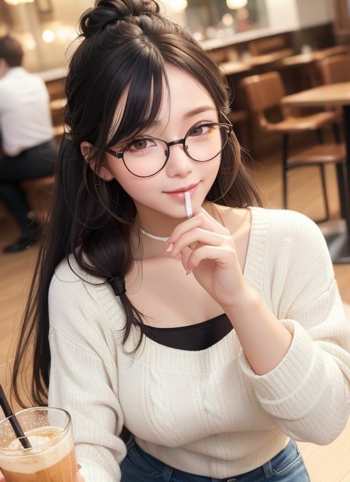 サンプル画像1:バイト先の地味お姉さんとらぶらぶおうちセックス？(AI-ryoo) [d_286627]