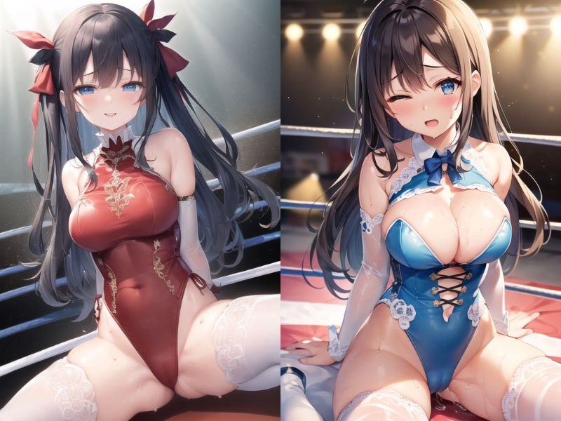 サンプル画像6:AIアイドル美少女プロレスラーCG集 Vol.9 グロッキー・ファイト・コレクション［2/2］(mugi) [d_286663]