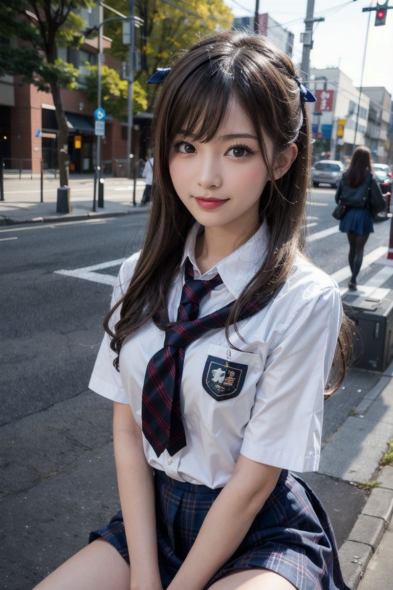 サンプル画像2:女子〇生とデート 〜清楚編〜(女子校生AIクラブ) [d_286675]