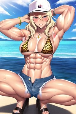 サンプル画像1:腹筋バキバキのギャルをナンパして、エアコンがぶっ壊れた部屋に連れ込んで、汗だくでゴムがなくなるまで、ヤリまくったった！(MuscleLove) [d_286682]