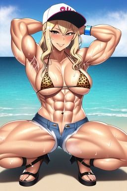 サンプル画像2:腹筋バキバキのギャルをナンパして、エアコンがぶっ壊れた部屋に連れ込んで、汗だくでゴムがなくなるまで、ヤリまくったった！(MuscleLove) [d_286682]