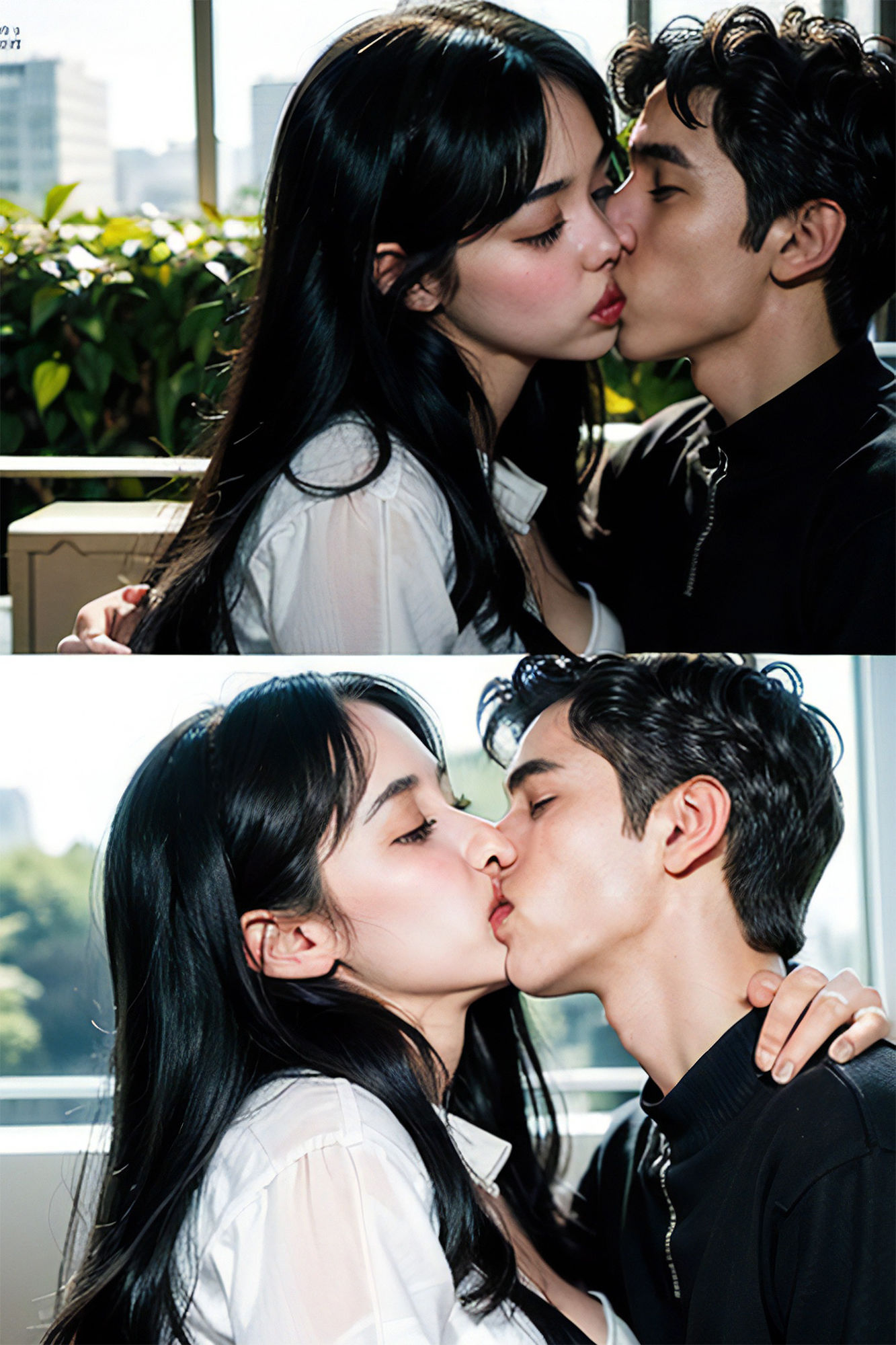 サンプル画像3:Kiss×Kiss×Kiss【男女キスオンリー200枚写真集】(AIグラビア出版「AI DOOLs」) [d_286724]