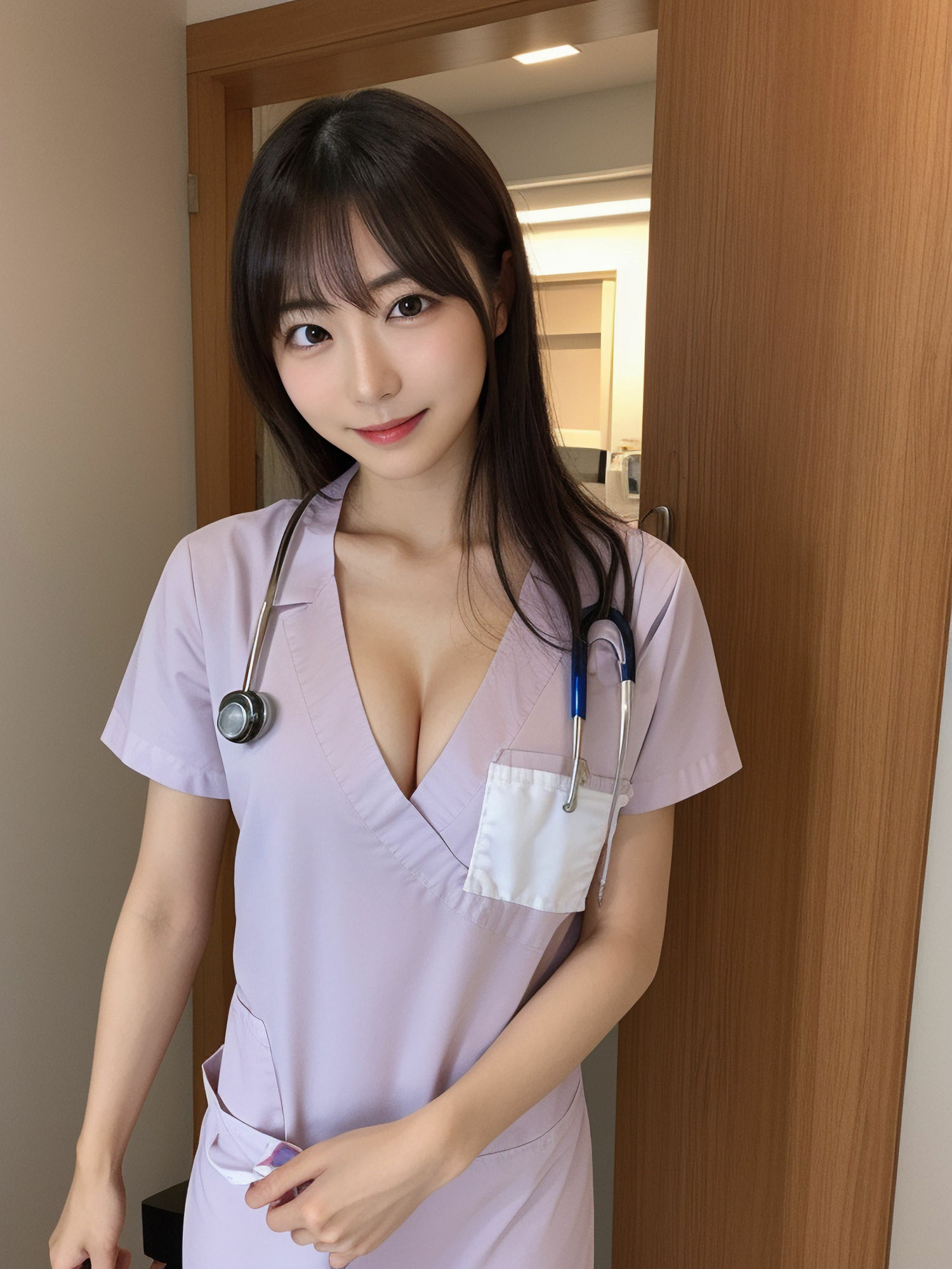 サンプル画像1:ナースのおシゴト 〜搾精病棟の業務記録〜(AIフォト芸能事務所) [d_286739]