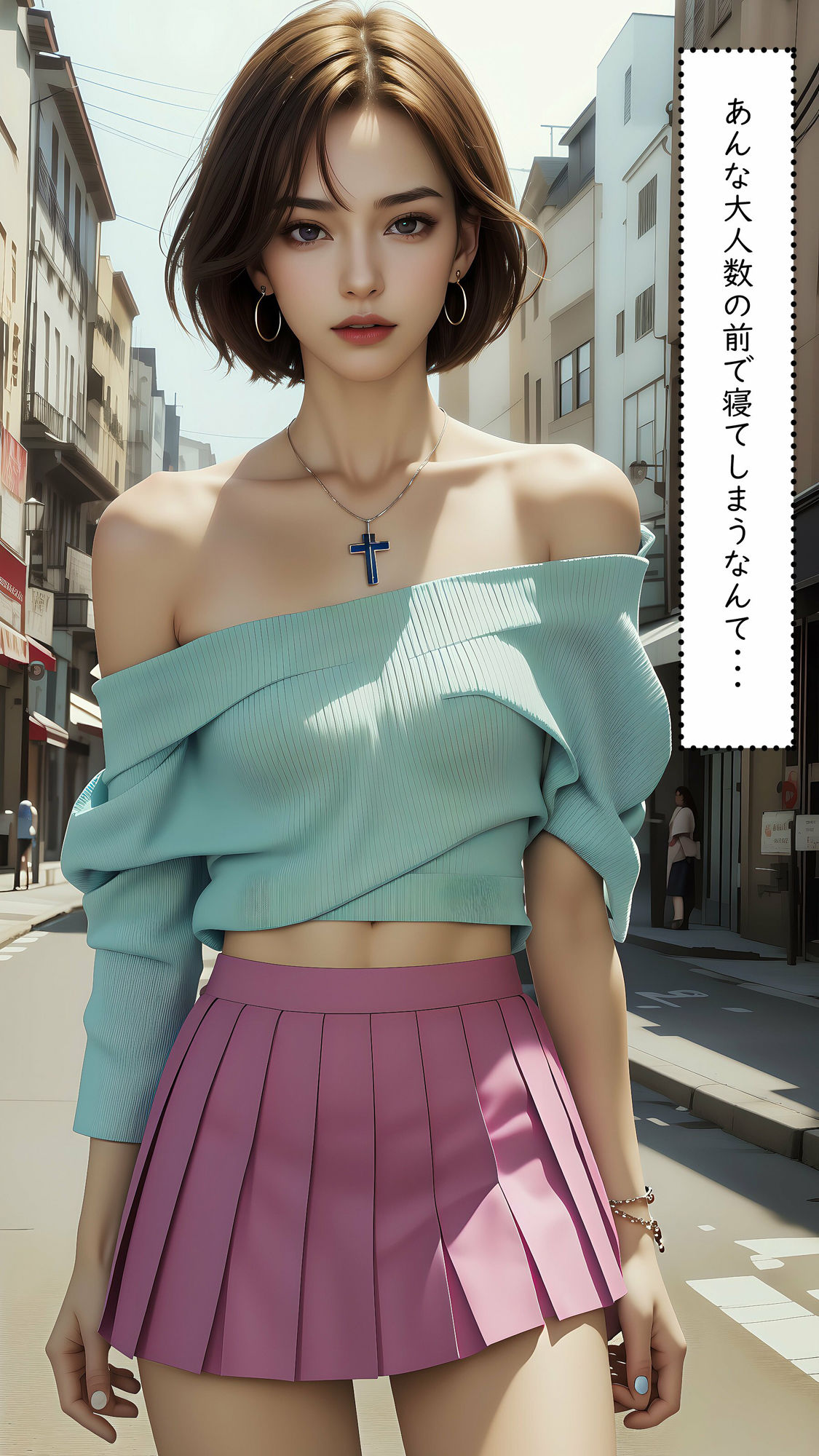 サンプル画像2:香澄（透過アプリに狙われて No.03）(AI＆ART Reina) [d_286778]