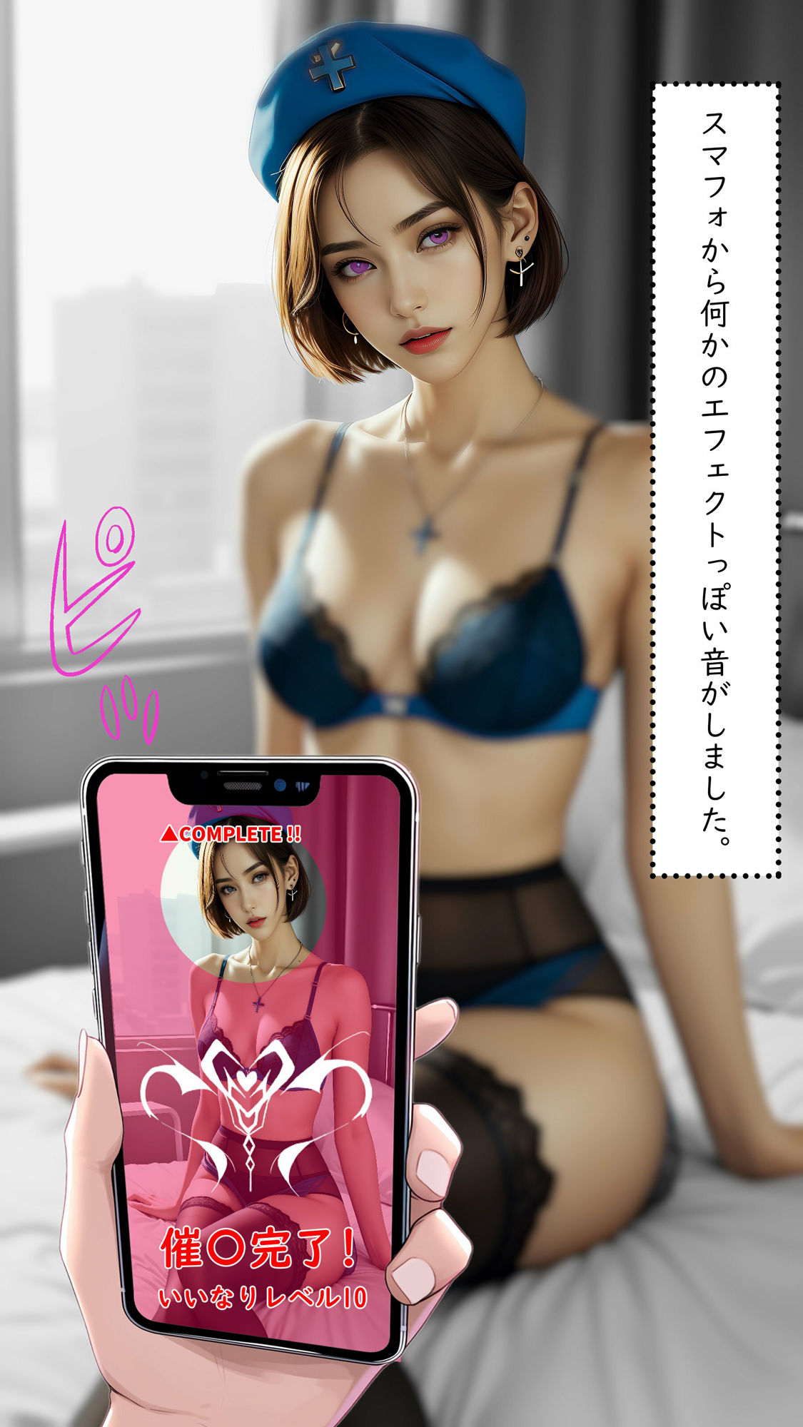 サンプル画像5:香澄（透過アプリに狙われて No.03）(AI＆ART Reina) [d_286778]