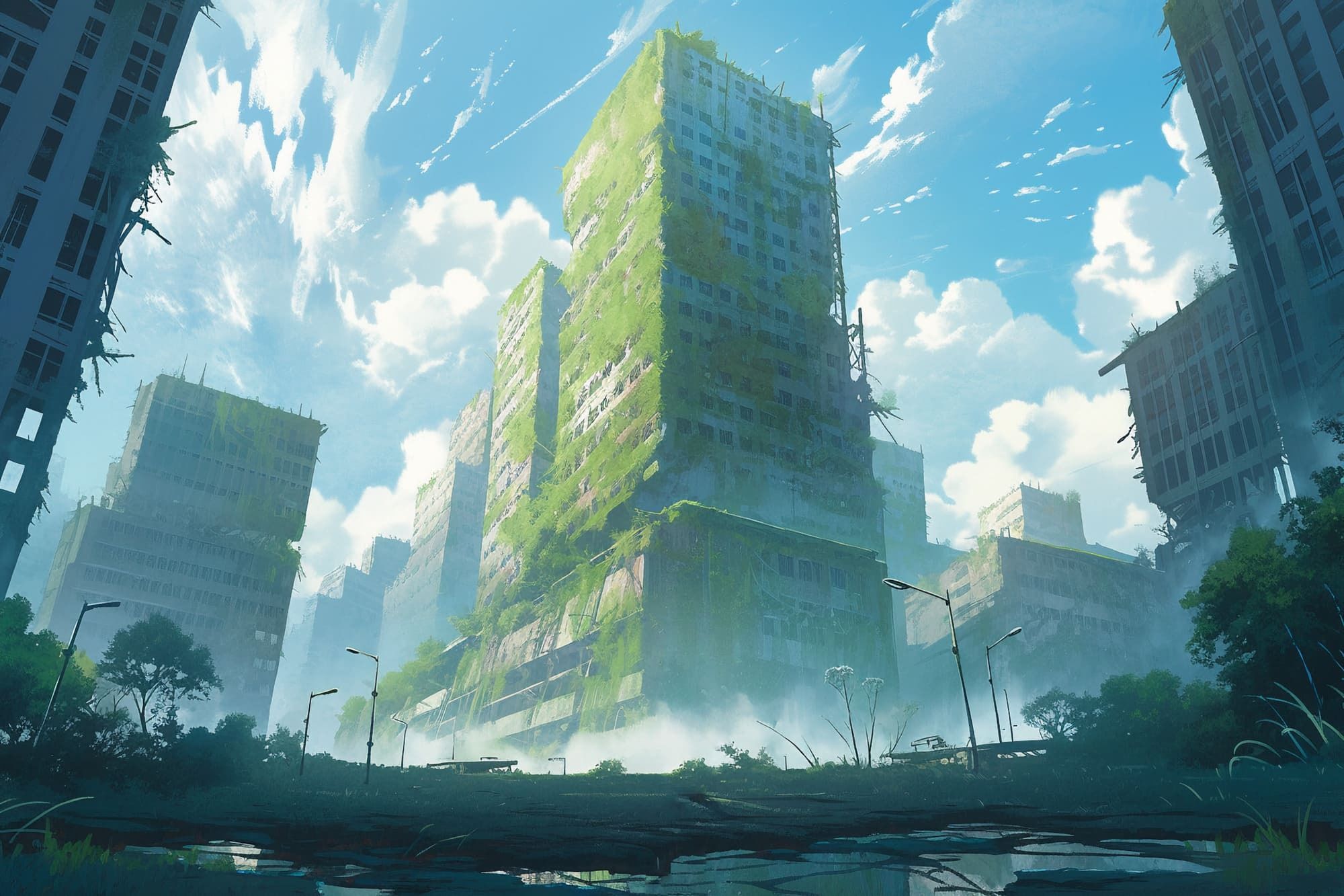 サンプル画像5:【繊細で芸術的な廃墟系の背景】著作権フリーの高解像度画像（100枚）(Game Material Store) [d_286869]