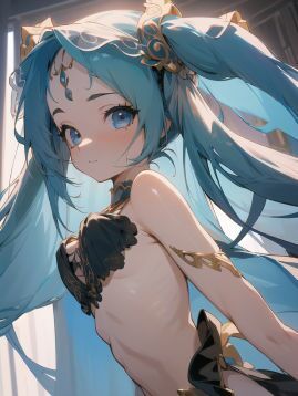 サンプル画像4:初〇ミクに色々な衣装を着てもらうイラスト集3(ぬくぬく) [d_286877]