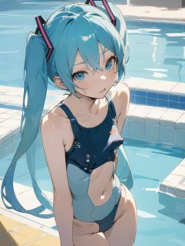 サンプル画像6:初〇ミクに色々な衣装を着てもらうイラスト集3(ぬくぬく) [d_286877]