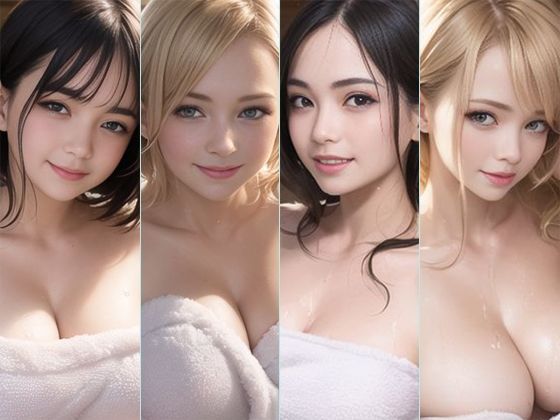 サンプル画像1:水蒸気越しの巨乳美女たち(創造団体アイゼンハワー) [d_286897]