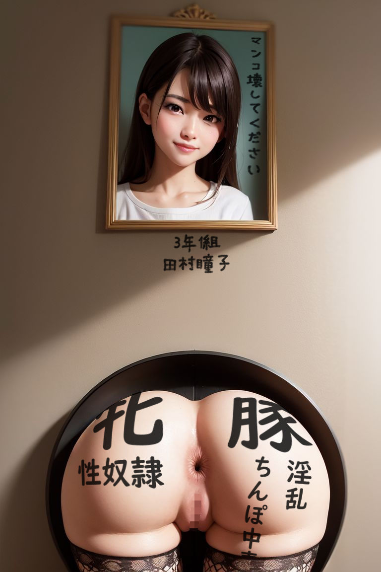 サンプル画像6:公衆オ〇ホ-刺青を入れた壁尻少女-(ふとん少女) [d_286905]