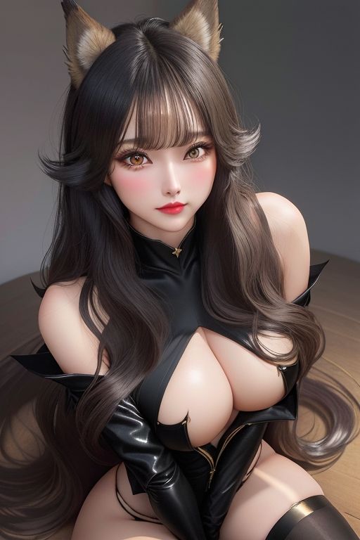 サンプル画像1:めすネコ女子は可愛い顔して年中発情期だった件(AI美女らぼ) [d_287015]