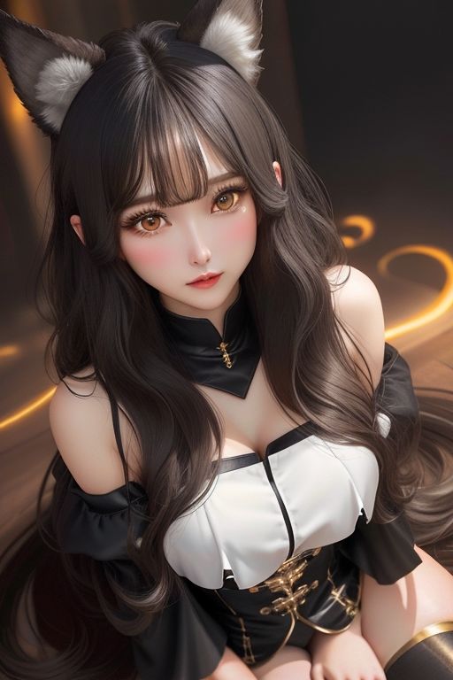 サンプル画像4:めすネコ女子は可愛い顔して年中発情期だった件(AI美女らぼ) [d_287015]