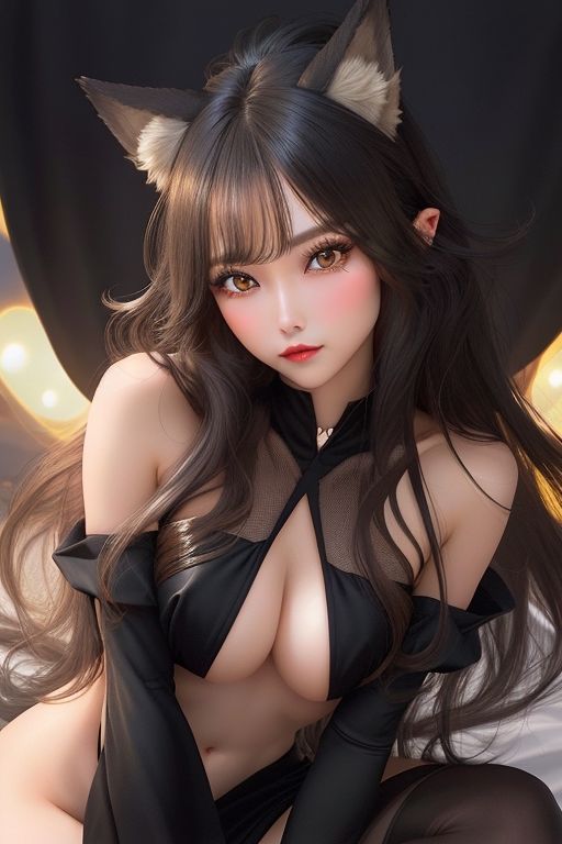 サンプル画像6:めすネコ女子は可愛い顔して年中発情期だった件(AI美女らぼ) [d_287015]