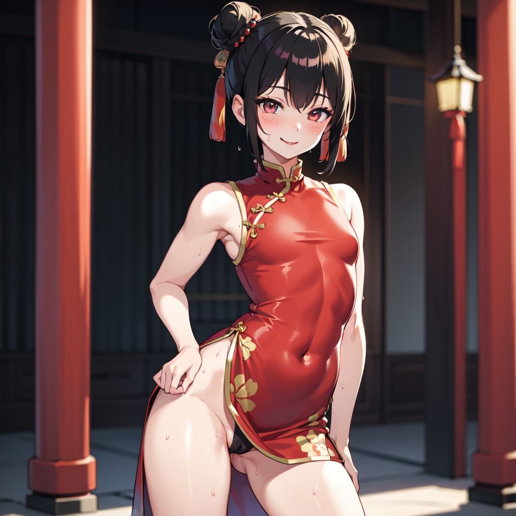 サンプル画像1:チャイナ服フェチ CG詰め合わせ Vol.1(AIフェチ左衛門) [d_287104]