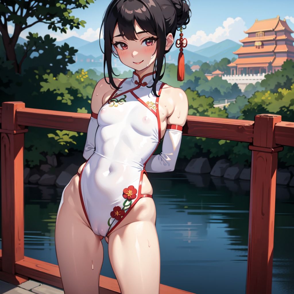 サンプル画像2:チャイナ服フェチ CG詰め合わせ Vol.1(AIフェチ左衛門) [d_287104]