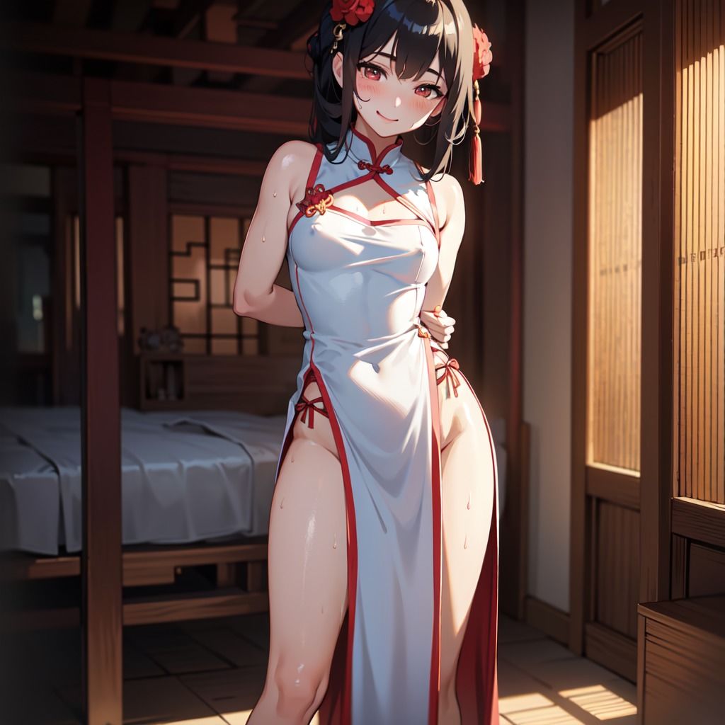 サンプル画像5:チャイナ服フェチ CG詰め合わせ Vol.1(AIフェチ左衛門) [d_287104]