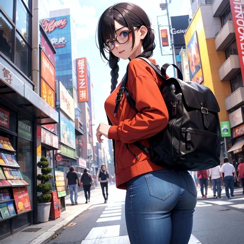 サンプル画像1:地味なオタク女子を脱がせたら剛毛・美巨乳だった(BMさん) [d_287150]