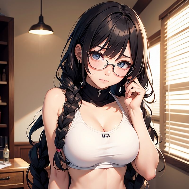 サンプル画像2:地味なオタク女子を脱がせたら剛毛・美巨乳だった(BMさん) [d_287150]