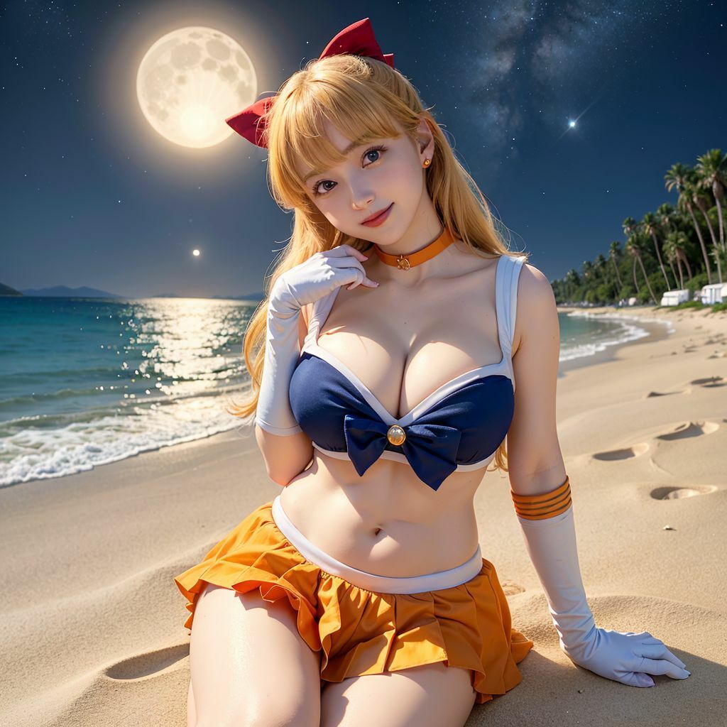 サンプル画像1:【セーラー〇ーン 愛野〇奈子】 愛のおしおきセックス〜月に替わっておしおきよ。〜(AI×実写くん) [d_287211]