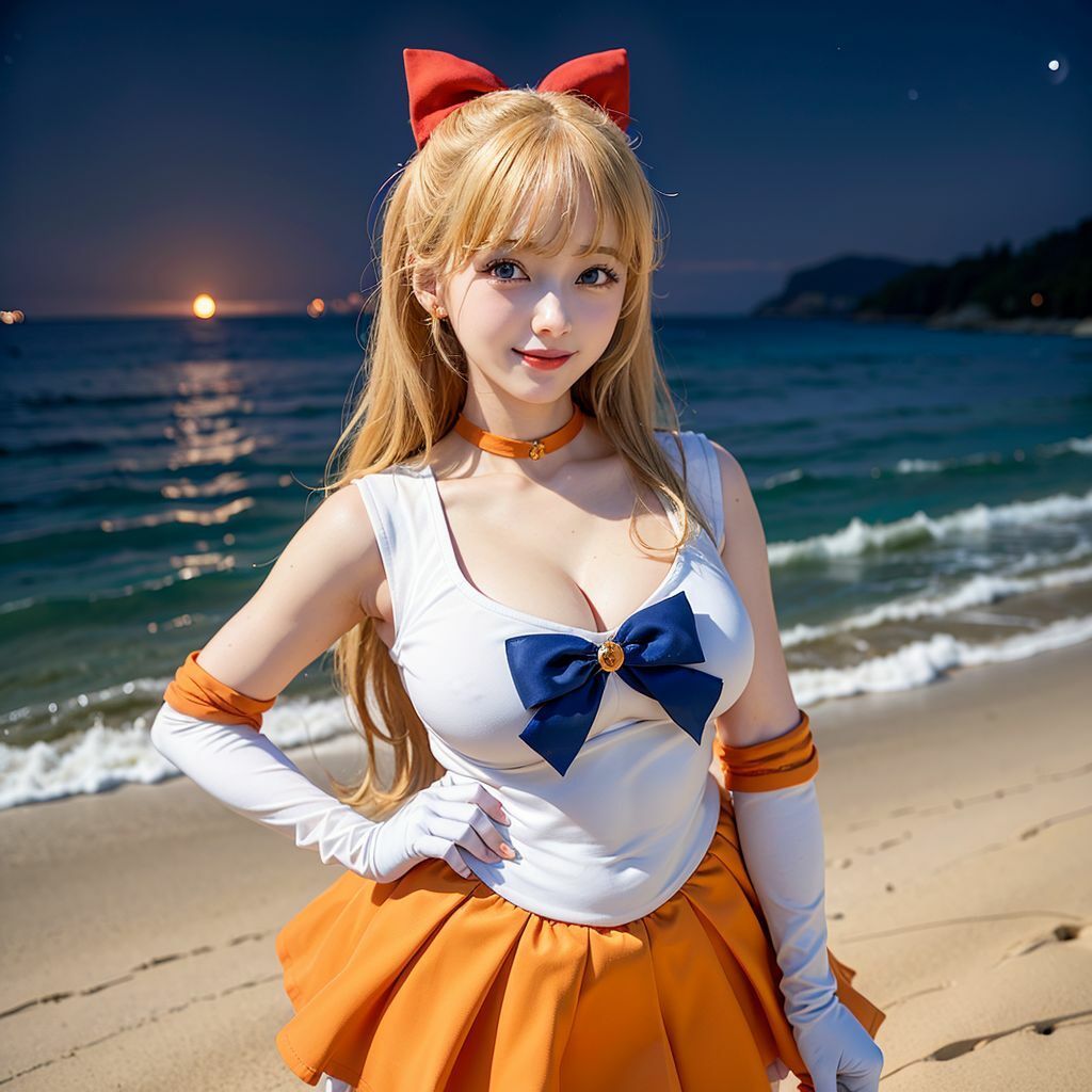 サンプル画像2:【セーラー〇ーン 愛野〇奈子】 愛のおしおきセックス〜月に替わっておしおきよ。〜(AI×実写くん) [d_287211]