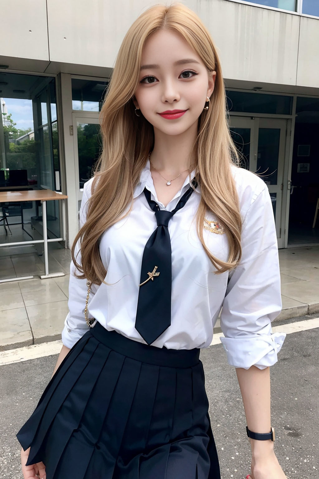 サンプル画像1:【ギャル好き必見】エロ画像 同級生のギャルを好きになっちゃった件(女子○生AI画像) [d_287217]