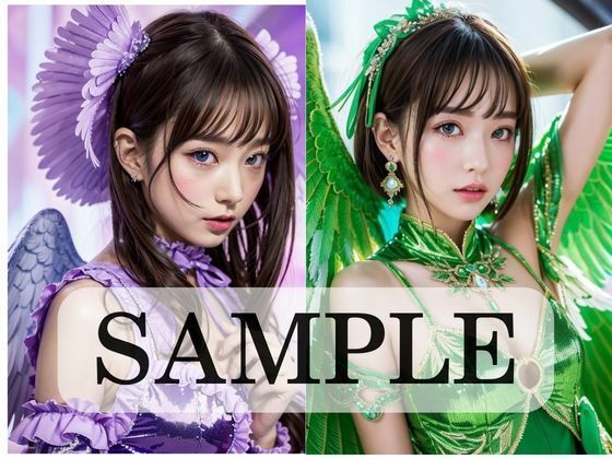 サンプル画像3:美しすぎる6色の魔法少女たち(AI現役都内OL) [d_287264]