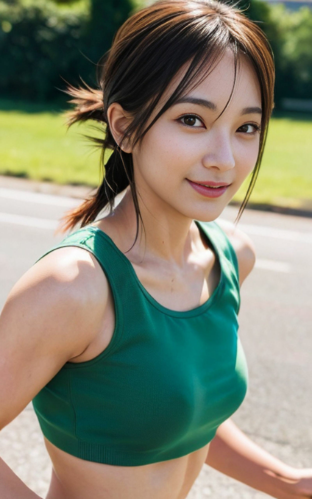 サンプル画像2:ゆっさゆさしているお姉さん(AIグラビア図書館) [d_287292]