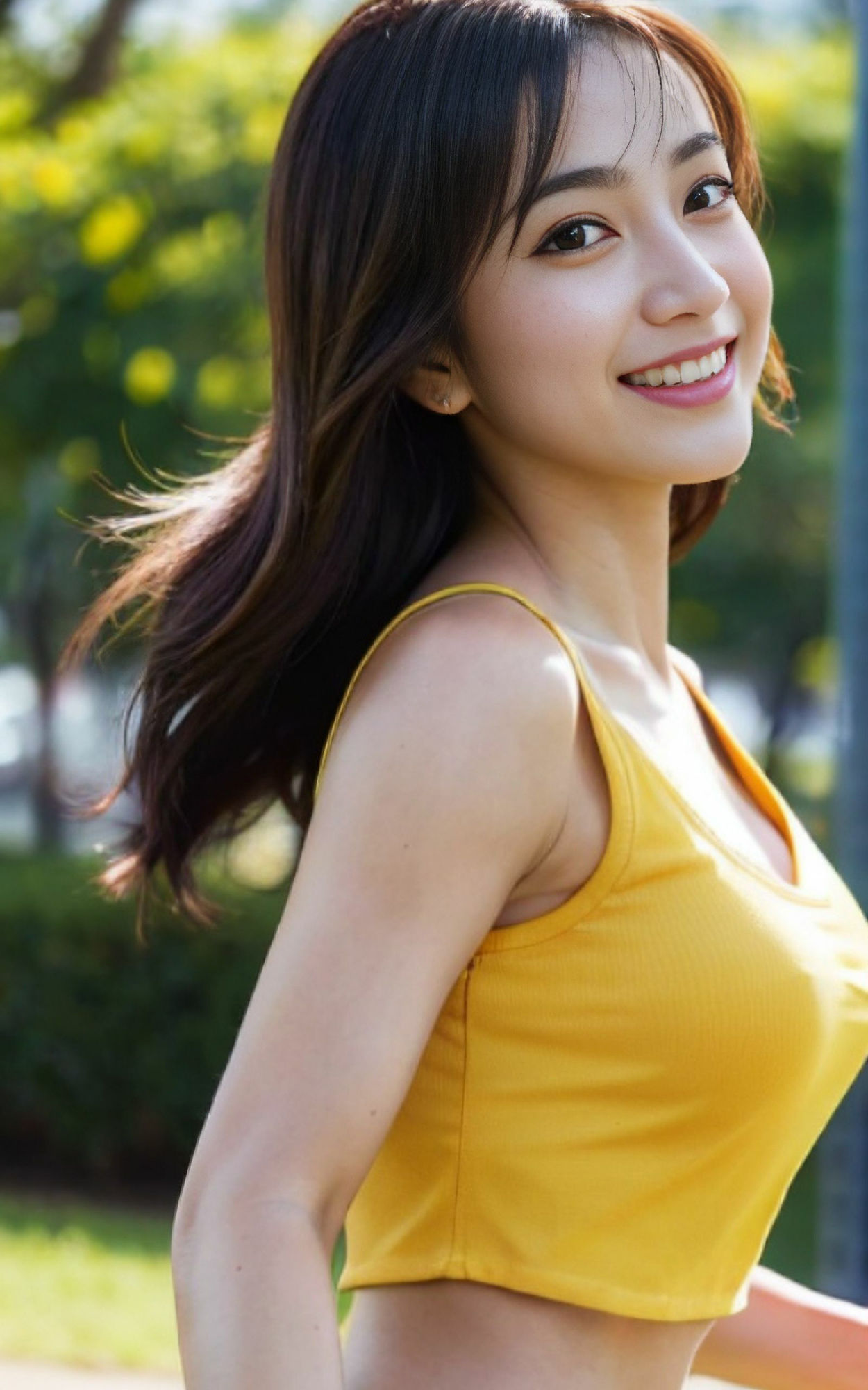 サンプル画像4:ゆっさゆさしているお姉さん(AIグラビア図書館) [d_287292]