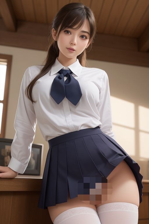 サンプル画像3:家庭教師先の女子校生がパンツちらちら見せてくる件【Vol.01】(AI美女らぼ) [d_287570]