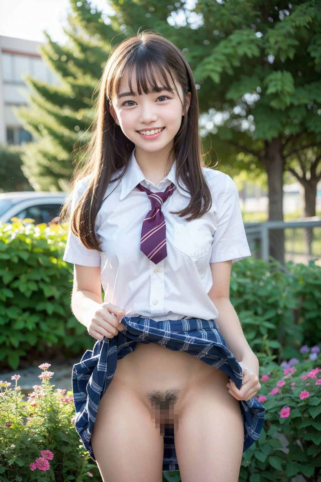 【淫乱JKたくし上げ】青い蕾 vol.2【ドスケベ女子校生】のサンプル画像 6