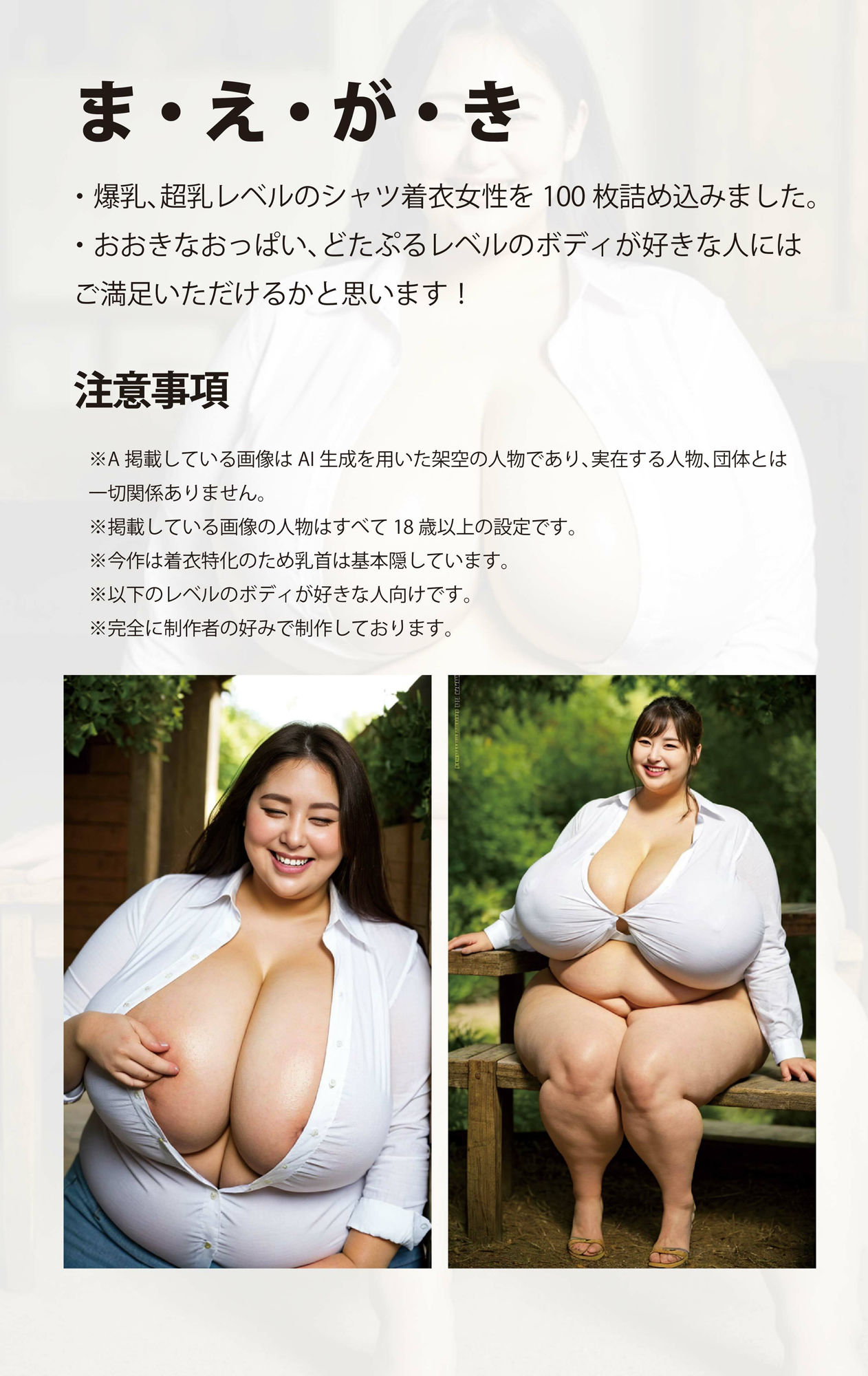 サンプル画像2:超乳奥様100連発（白シャツ編）どたぷるボディ(ちょうからばく) [d_287599]