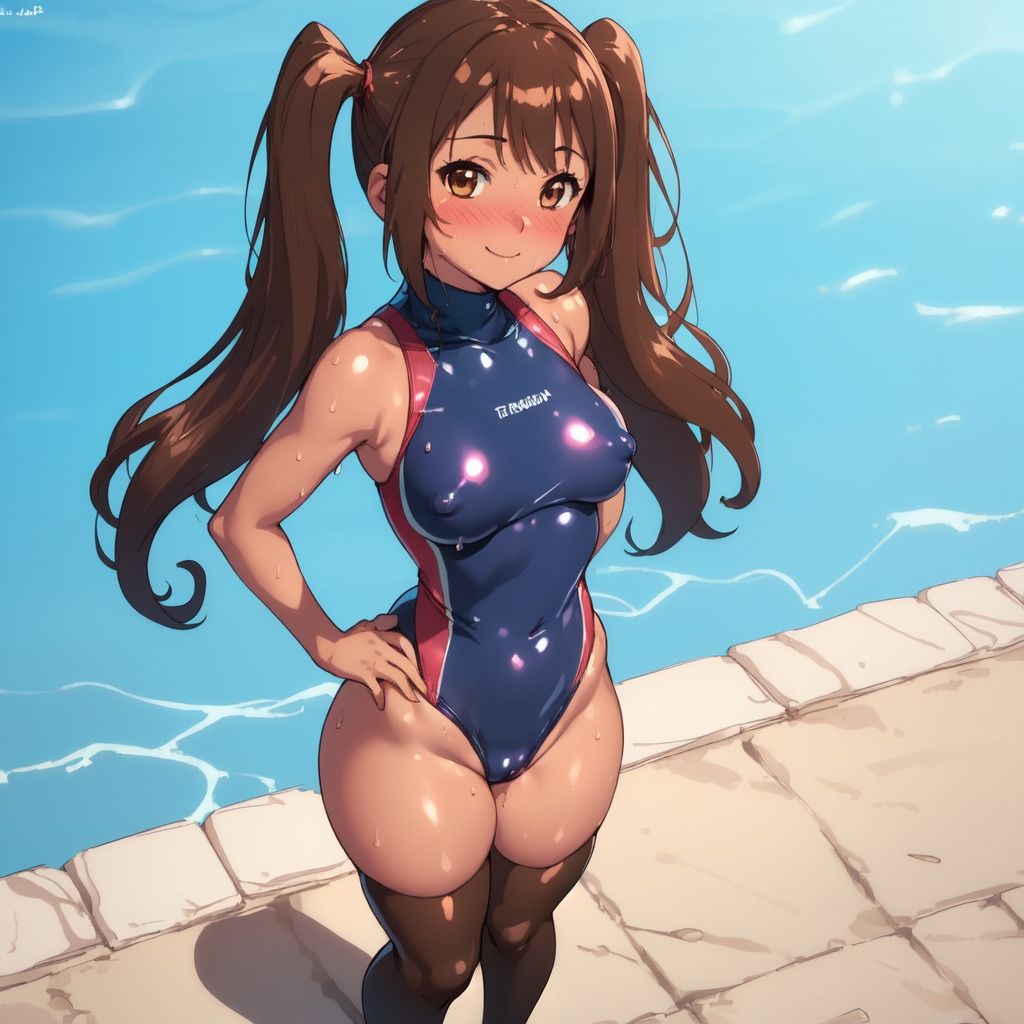 サンプル画像3:競泳水着フェチ CG詰め合わせ Vol.3 水球水着編(AIフェチ左衛門) [d_287684]