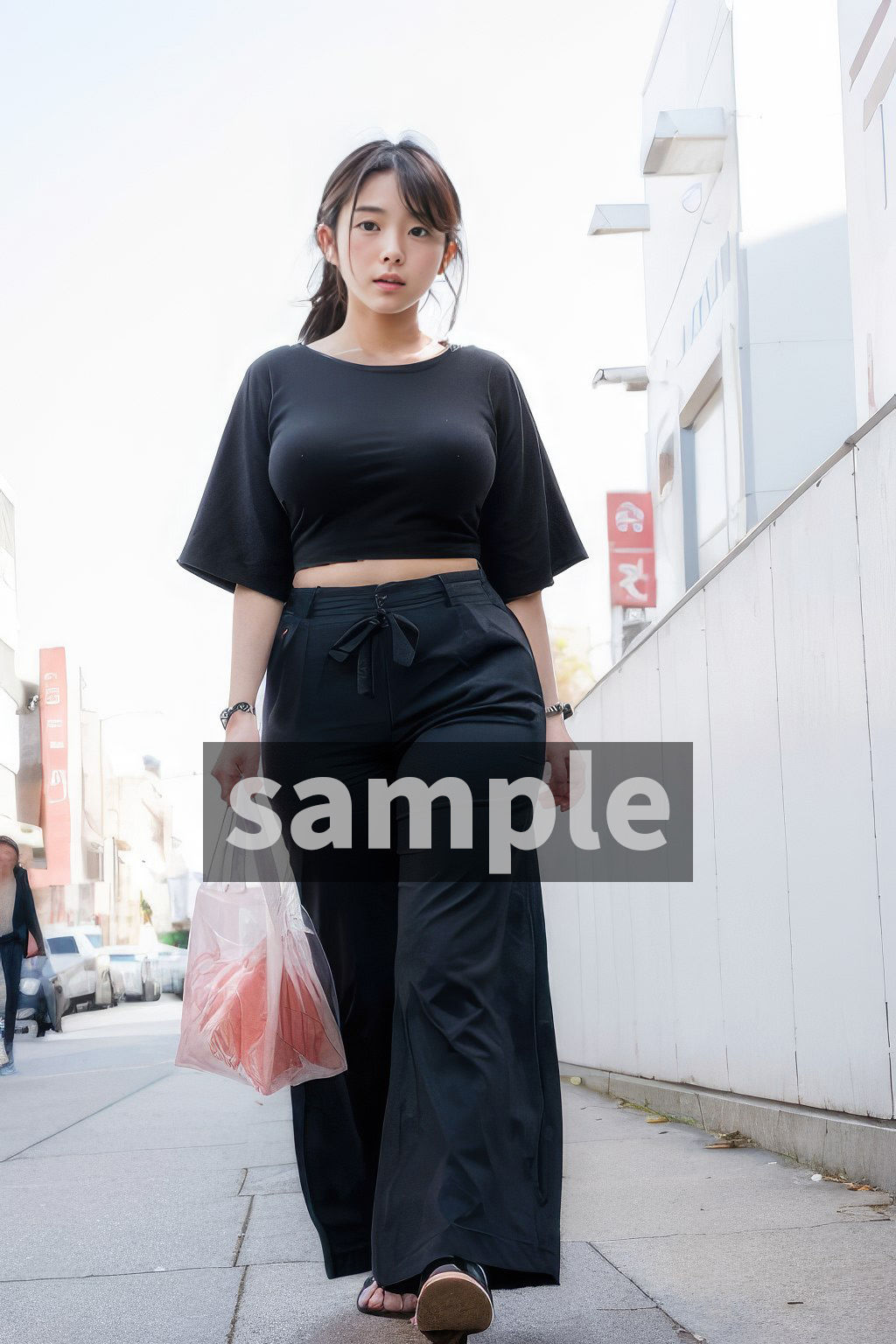 サンプル画像1:お姉さん、おっぱい見せて！ 〜ショッピング〜(ババア維新の会) [d_287711]