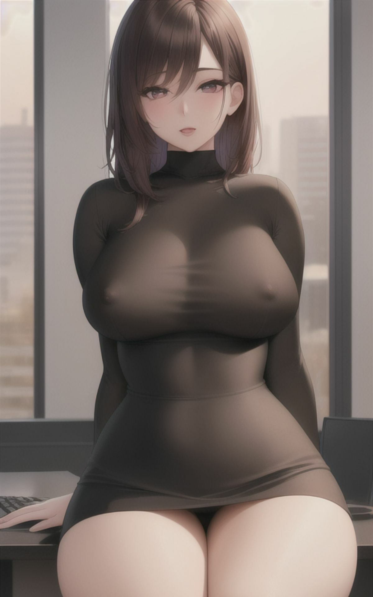 サンプル画像5:AI美女イラストvol.7えちえちオフィスにようこそ(AI Girls Creation) [d_287721]