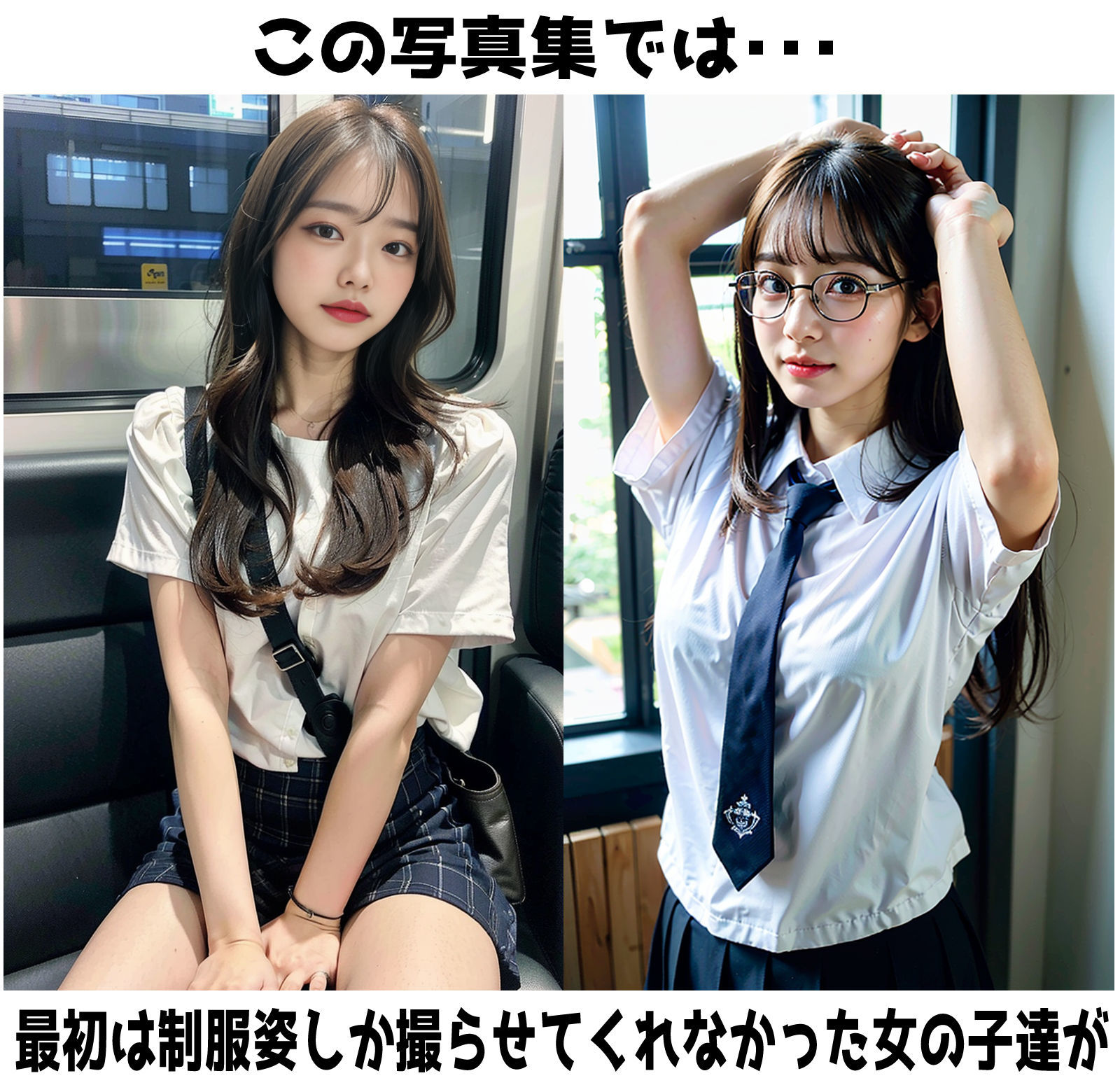 サンプル画像4:【野外露出】制服少女のエッチな日常(創造出版) [d_287779]