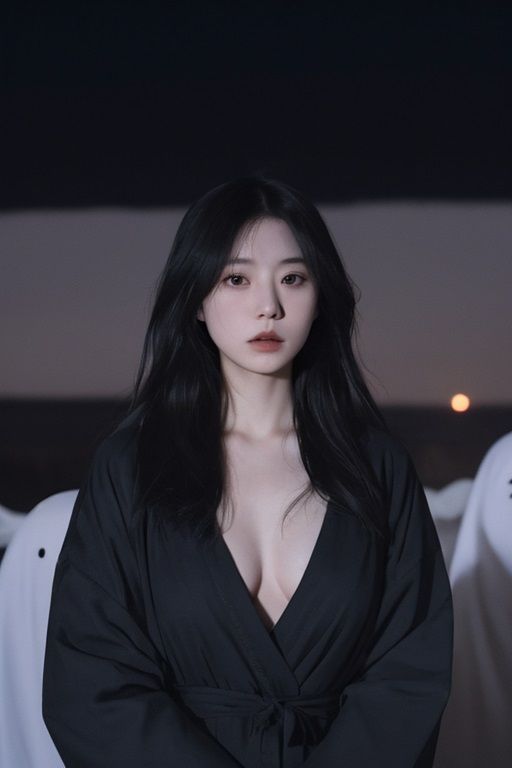 サンプル画像4:AI 美女 月夜に舞う 4 RE-EDITED(ななしのAI作画者) [d_287830]