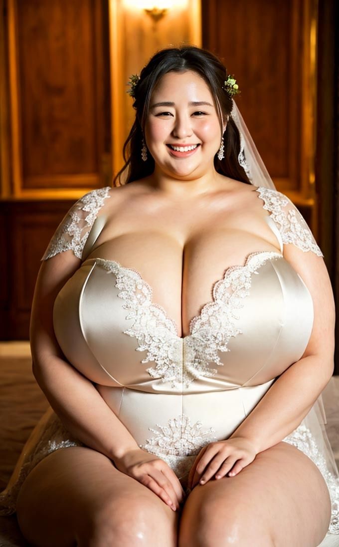 サンプル画像4:超乳奥様100連発:どたぷるボディ（ウェディングドレス編）(ちょうからばく) [d_287977]