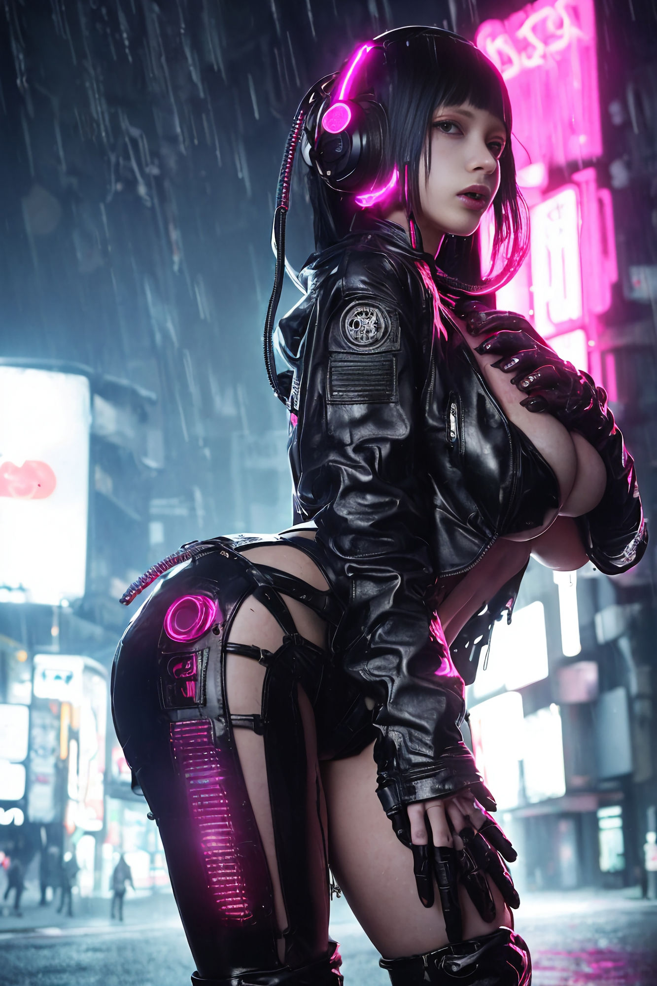 サンプル画像4:サイバーパンク美女画像集(ハーゼの記録) [d_287988]