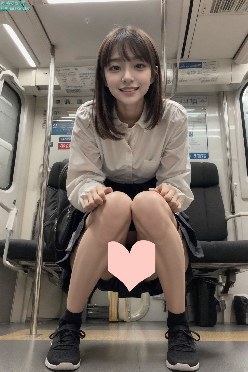 制服JKが電車でパンツ見えてても笑って誘ってくるんだが