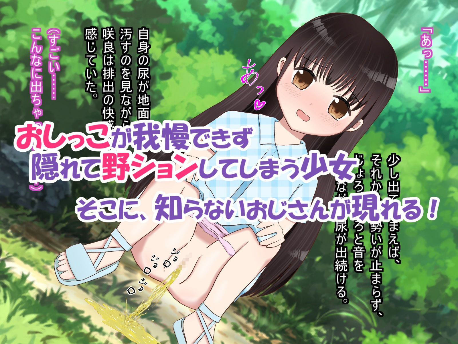 サンプル画像1:無知っ子が野ションしていたらおじさんにみつかった件(あめあら) [d_288138]