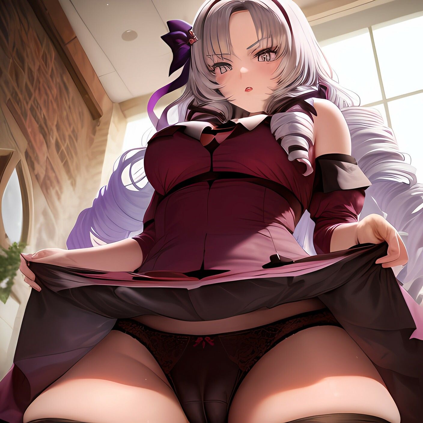 サンプル画像4:壱百満天◯サロメ嬢がパンツ見せてくれる(自由志向) [d_288230]