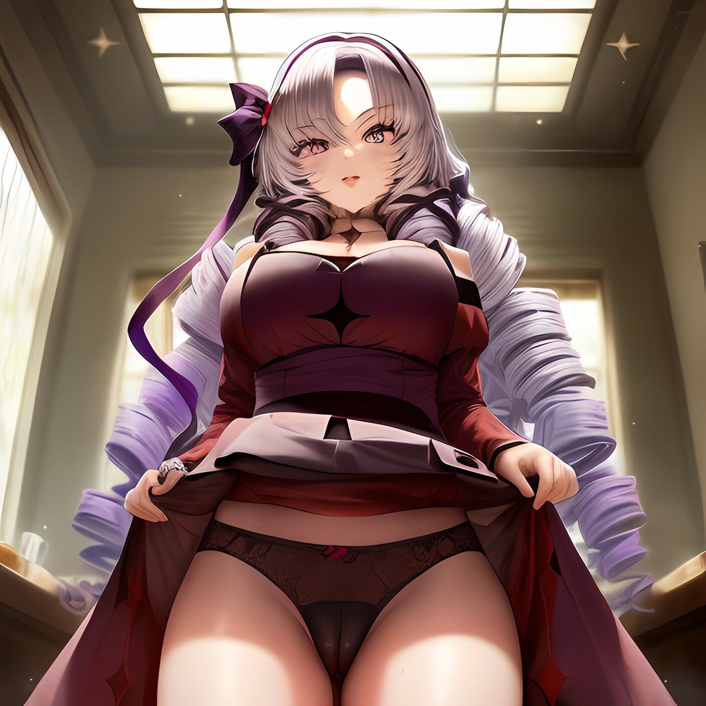 サンプル画像6:壱百満天◯サロメ嬢がパンツ見せてくれる(自由志向) [d_288230]