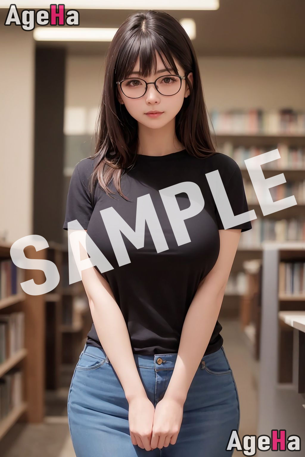 サンプル画像3:【ギリモザ】激カワ巨乳マニア – メガネ女子編(AgeHa) [d_288237]