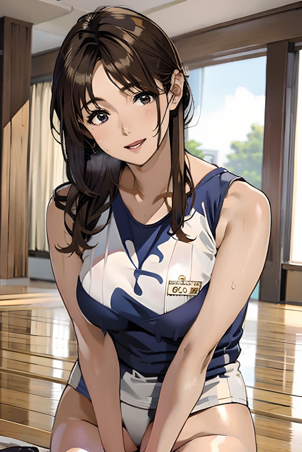 サンプル画像5:今日も壊される。キョウコさんのママさんバレー編(AI美人クラブ) [d_288252]