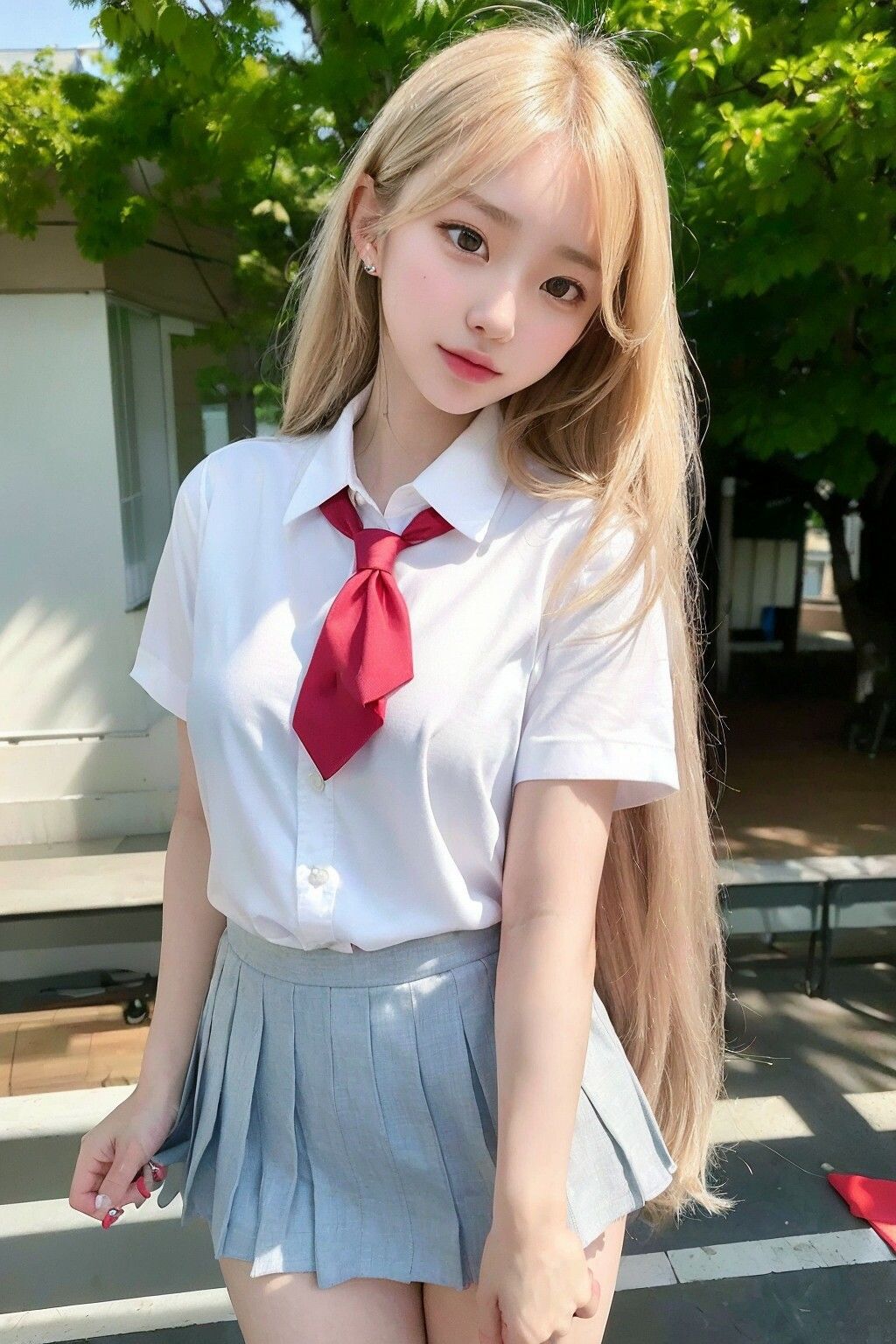 サンプル画像1:制服ギャルにぶっかけ(瑠璃色マカロン) [d_288262]